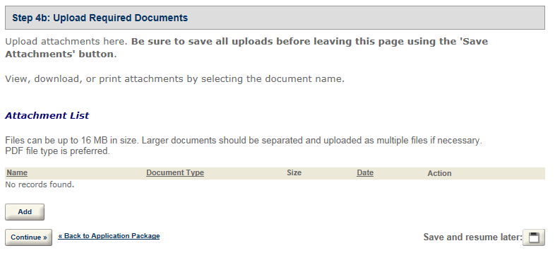 Permits Online screenshot 28: Step 4: Upload required documents