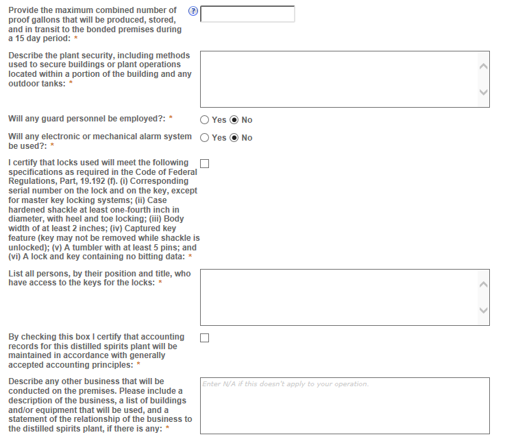 Permits Online screenshot 7: If you will be alternating, an additional question will appear.
