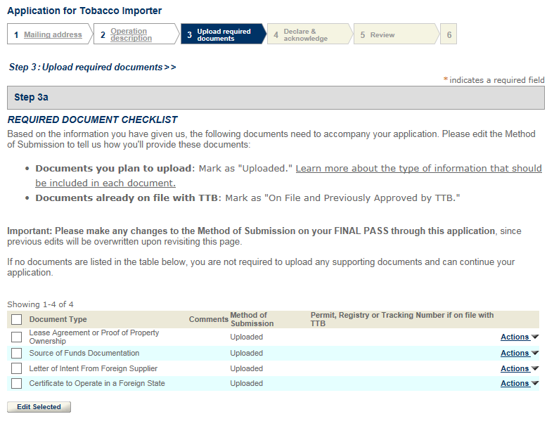 Permits Online screenshot 5: Step 3: Upload required documents