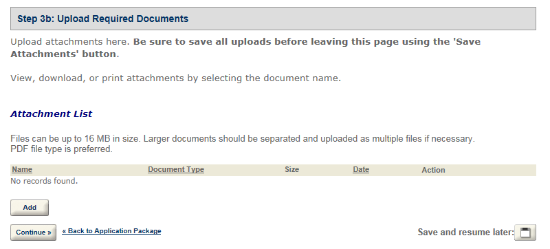 Permits Online screenshot 6: Step 3: Upload required documents