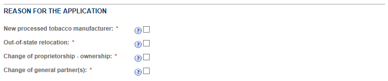 Permits Online screenshot 2: Step 2: Operation description
