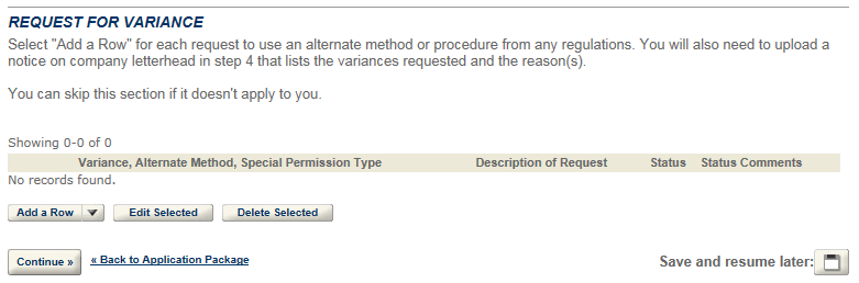 Permits Online screenshot 11: If you select "Yes" to the above questions, you will need to detail each occurrence in the textboxes provided.