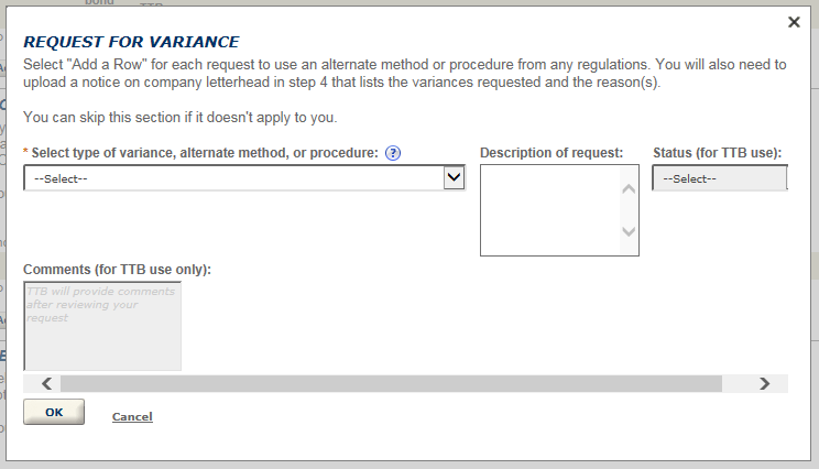 Permits Online screenshot 12: If you select "Yes" to the above questions, you will need to detail each occurrence in the textboxes provided.