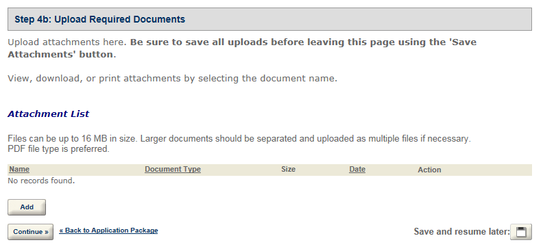Permits Online screenshot 14: Step 4: Upload required documents