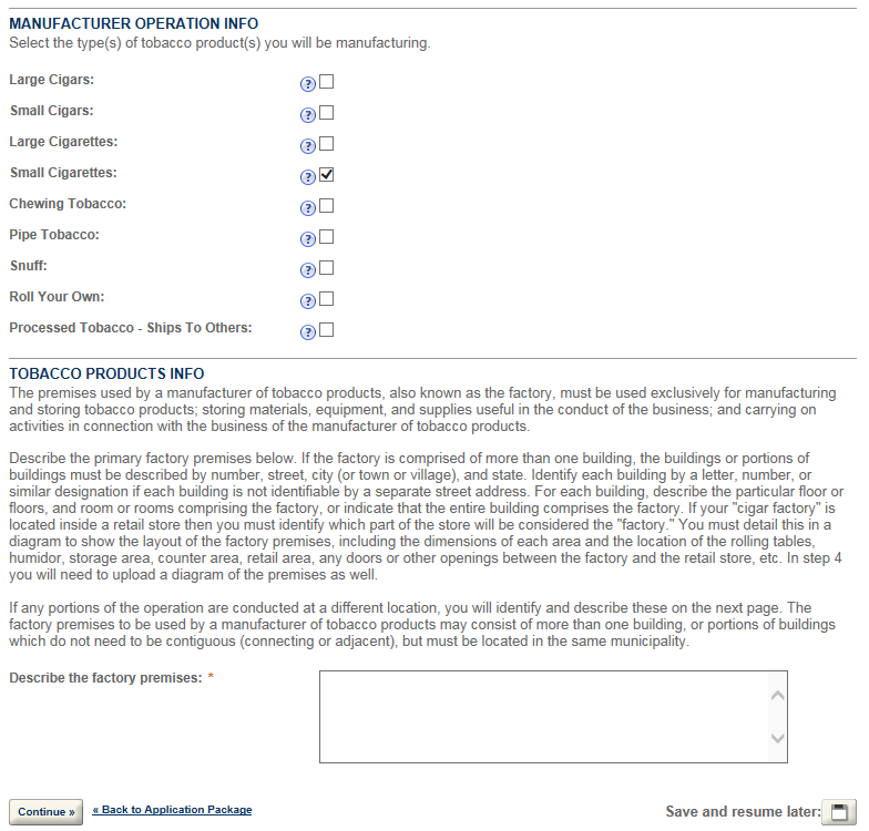 Permits Online screenshot 3: If you select "Yes" to the above questions, you will need to detail each occurrence in the textboxes provided.