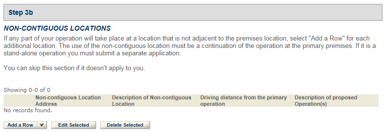 Permits Online screenshot 5: If you select "Yes" to the above questions, you will need to detail each occurrence in the textboxes provided.