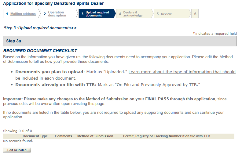 Permits Online screenshot 7: Step 3: Upload required documents