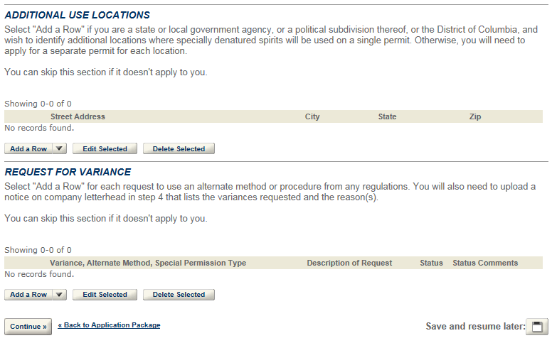 Permits Online screenshot 6: Step 3: Environmental & bond info.