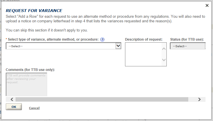 Permits Online screenshot 9: Step 3: Environmental & bond info.