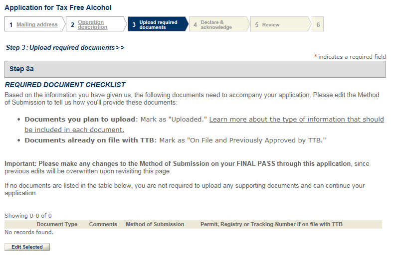Permits Online screenshot 12: Step 3: Upload required documents