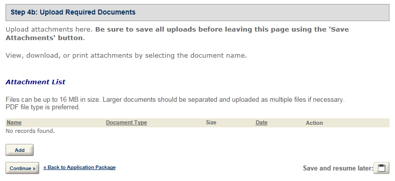 Permits Online screenshot 13: Step 4: Upload required documents