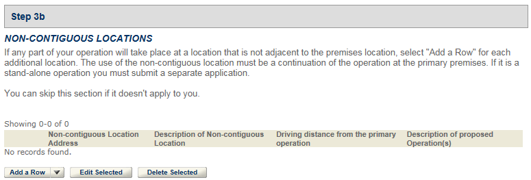 Permits Online screenshot 8: Step 3: Environmental & bond info.