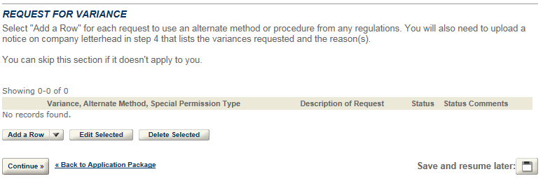 Permits Online screenshot 10: Step 3: Environmental & bond info.