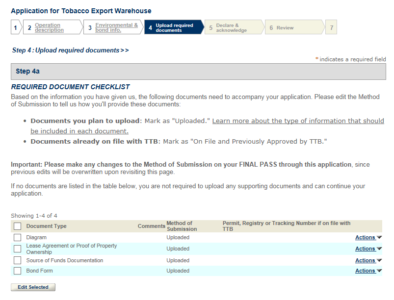 Permits Online screenshot 12: Step 4: Upload required documents