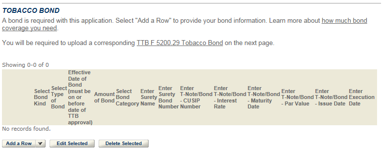Permits Online screenshot 6: Step 3: Environmental & bond info.