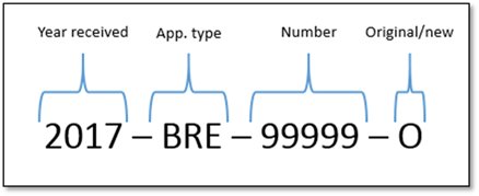Permits Online screenshot 1: Generally, you will receive at least two tracking numbers per new application package.