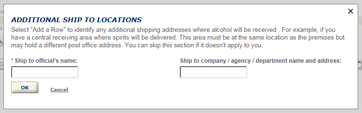 Permits Online screenshot 4: Step 2: Operation description