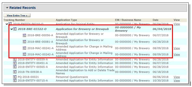 Permits Online screenshot 4: Once you select the tracking number the Record Details page will open.