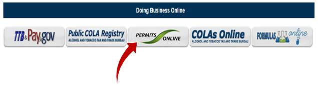 TTB.gov Doing Business Online section