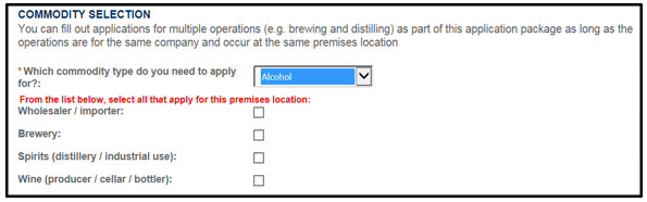 Available alcohol applications