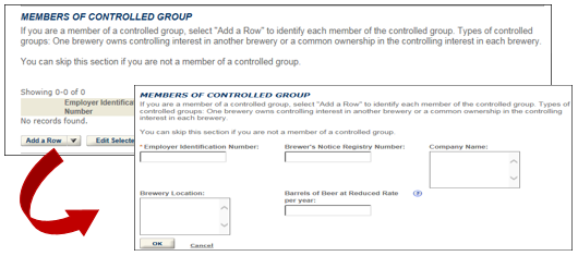 Controlled group question