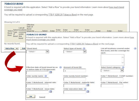 Bond information fields