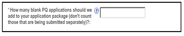 Personnel Questionnaire application count question